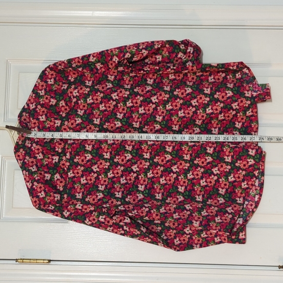 🔥Laura Scott XL blouse pink floral - Picture 5 of 9